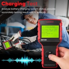 LAUNCH BST-500 Car Battery Tester 12V 24V Battery Load Tester,100-2000CCA Automotive Battery Alternator Tester for Cars/Boat/Truck/Lawn Mower